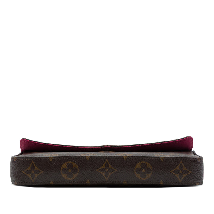 Louis Vuitton Pochette Felicie Monogram Marron – vue 3 – GABY PARIS