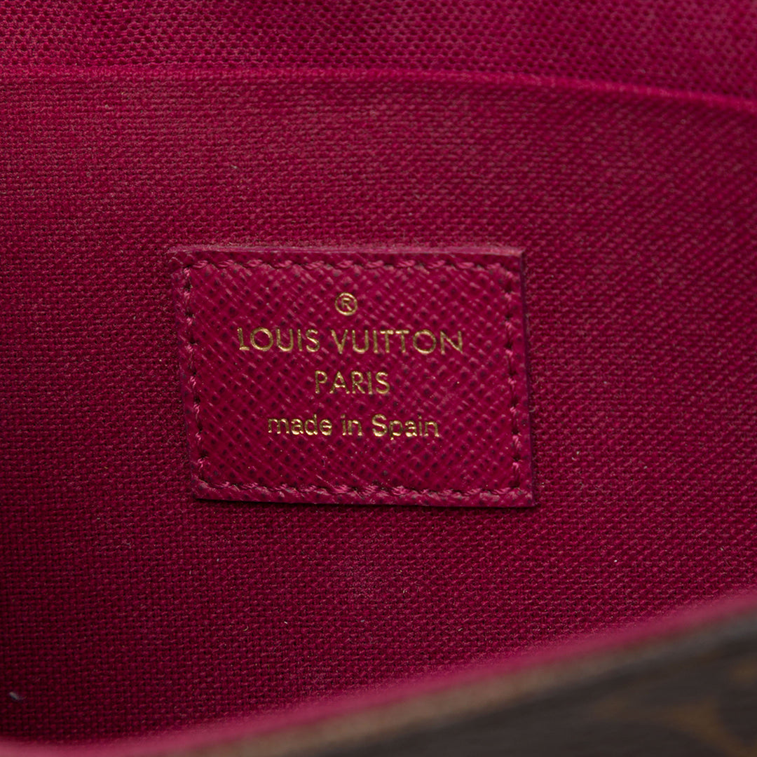 Louis Vuitton Pochette Felicie Monogram Marron – vue 5 – GABY PARIS