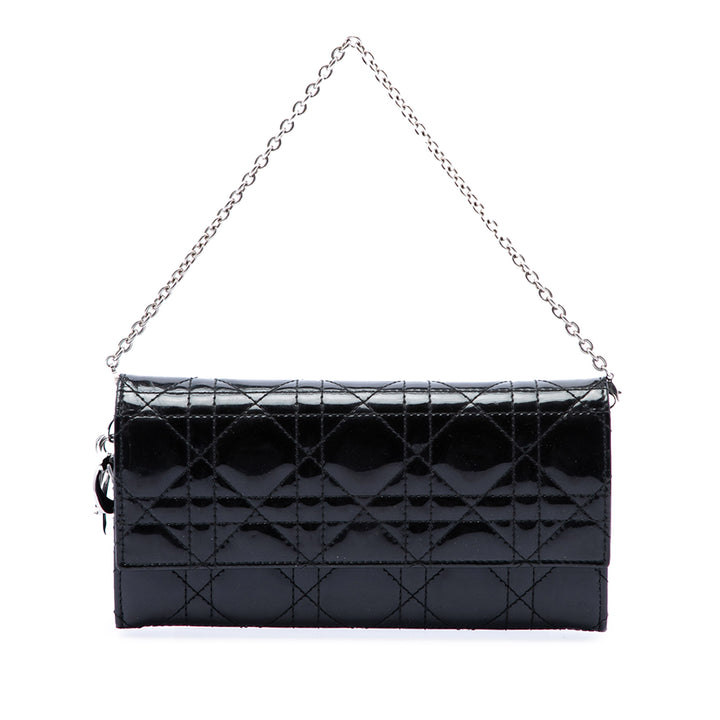 Cannage Lady Dior Wallet on Chain Noir