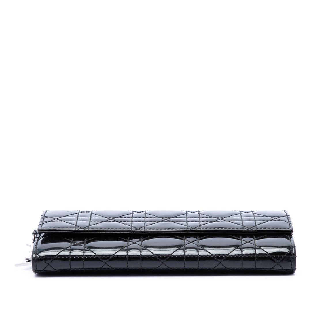 Cannage Lady Dior Wallet on Chain Noir