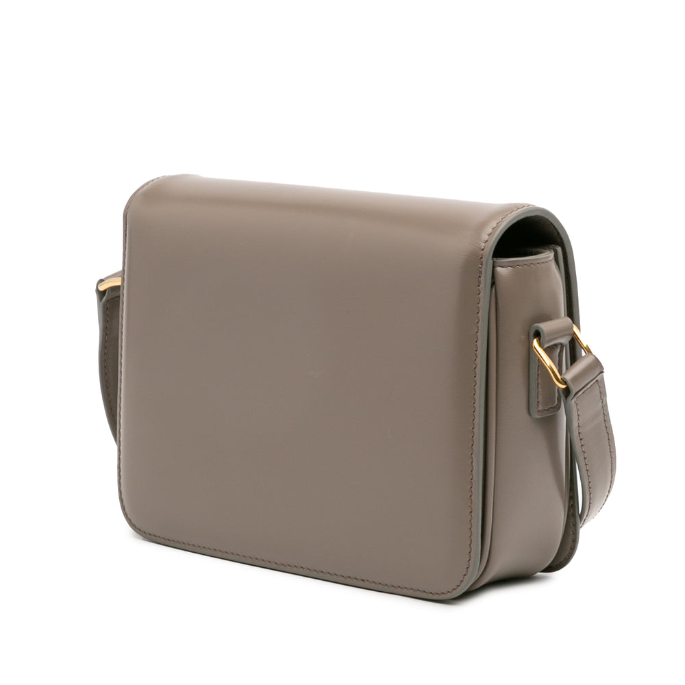 Celine Teen Shiny Cuir de veau Triomphe Sac porté croisé Marron – GABY PARIS Authentique