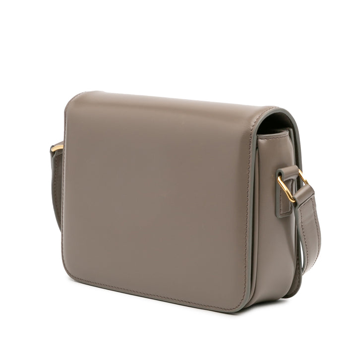 Celine Teen Shiny Cuir de veau Triomphe Sac porté croisé Marron – GABY PARIS Authentique