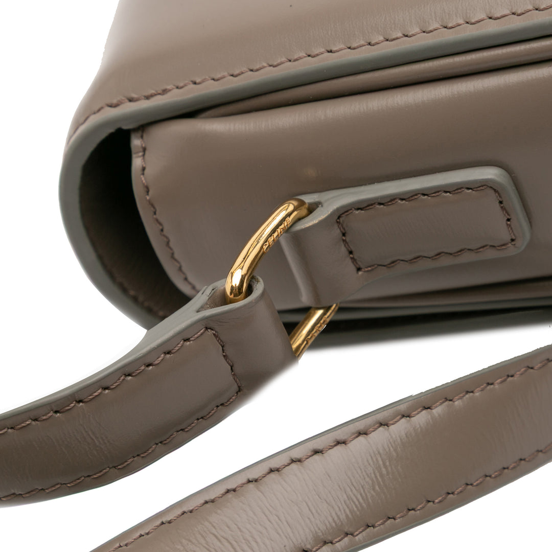Celine Teen Shiny Cuir de veau Triomphe Sac porté croisé Marron – GABY PARIS Authentique