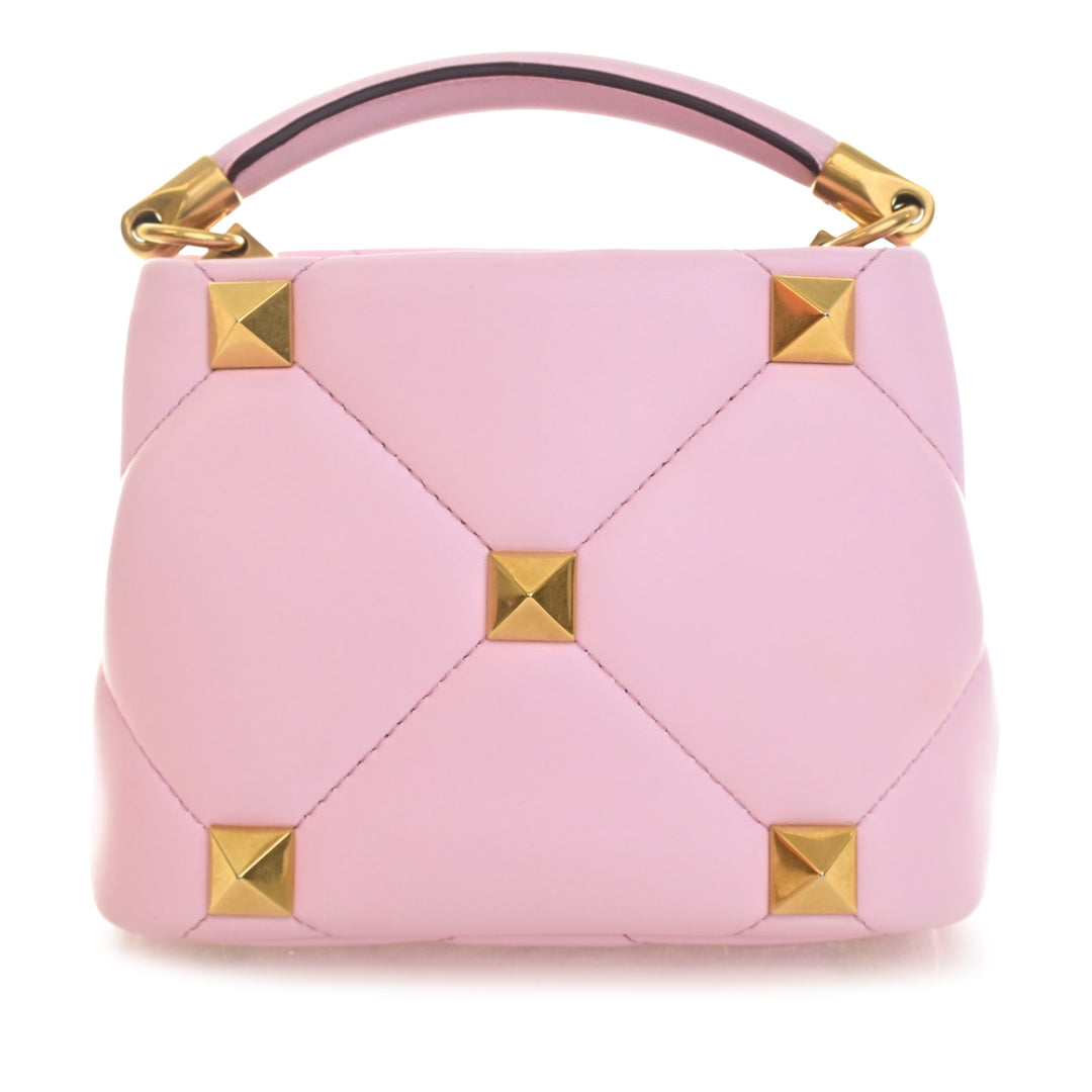 Valentino Small Nappa Roman Stud The Handle Sac