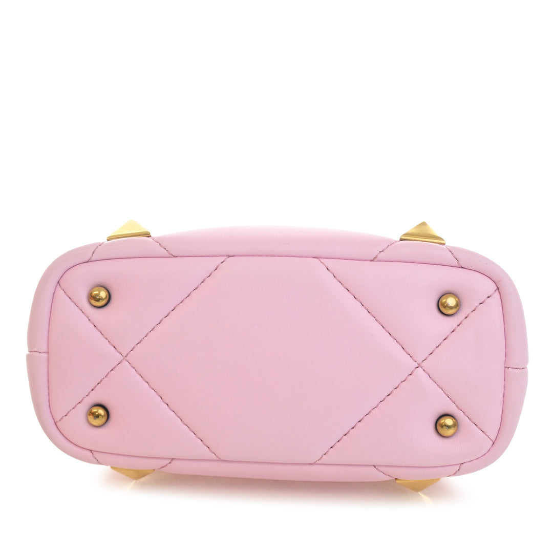 Valentino Small Nappa Roman Stud The Handle Sac