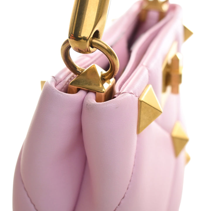 Valentino Small Nappa Roman Stud The Handle Sac