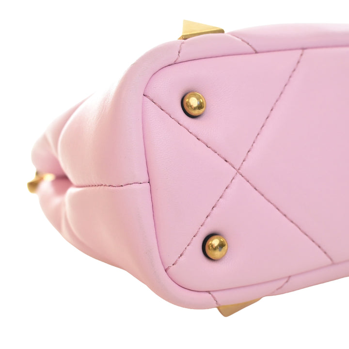 Valentino Small Nappa Roman Stud The Handle Sac