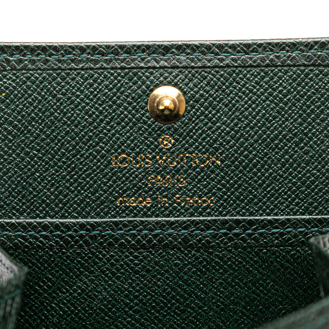 Taiga Porte Monnaie Boite Coin Purse Green - Gaby Paris