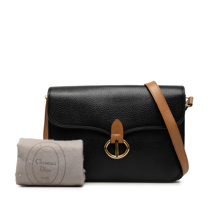 Dior Cuir de veau grainé Sac porté croisé