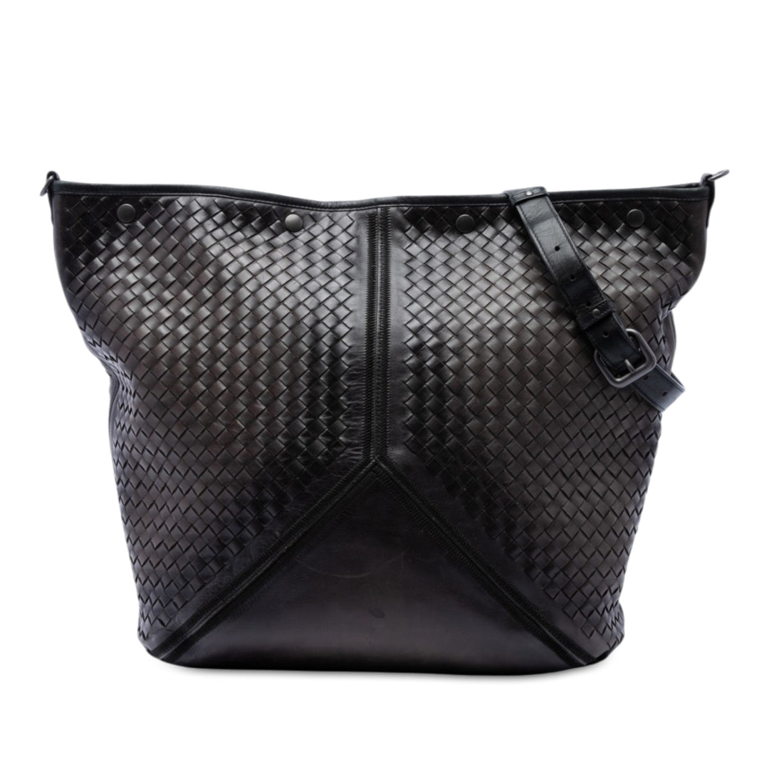 Bottega Veneta Intrecciato Sac de voyage nappa Marron – vue principale – GABY PARIS