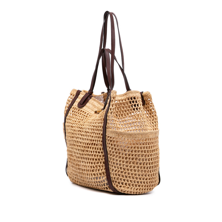 brodé Logo Iconic Cabas Petit Beige