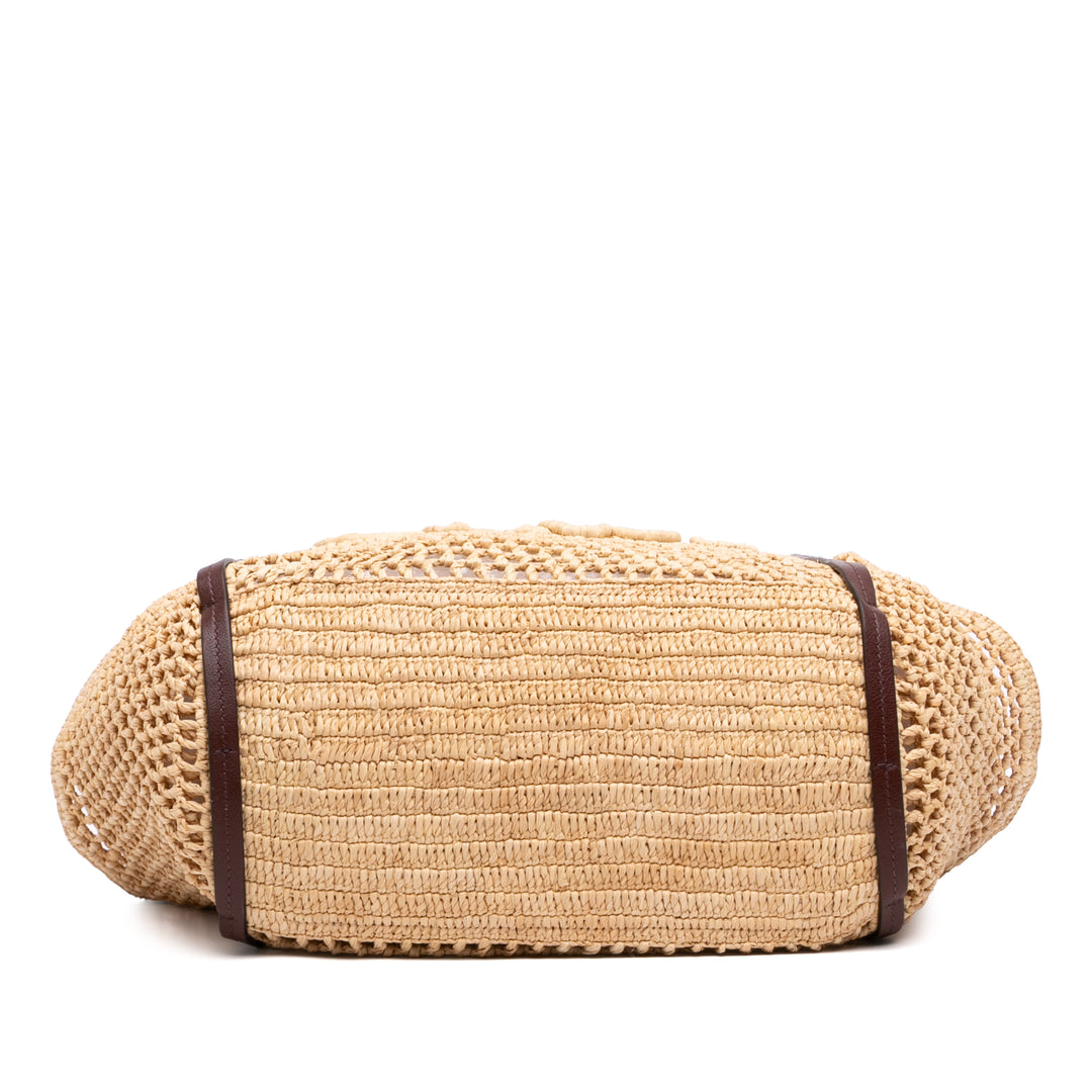 brodé Logo Iconic Cabas Petit Beige
