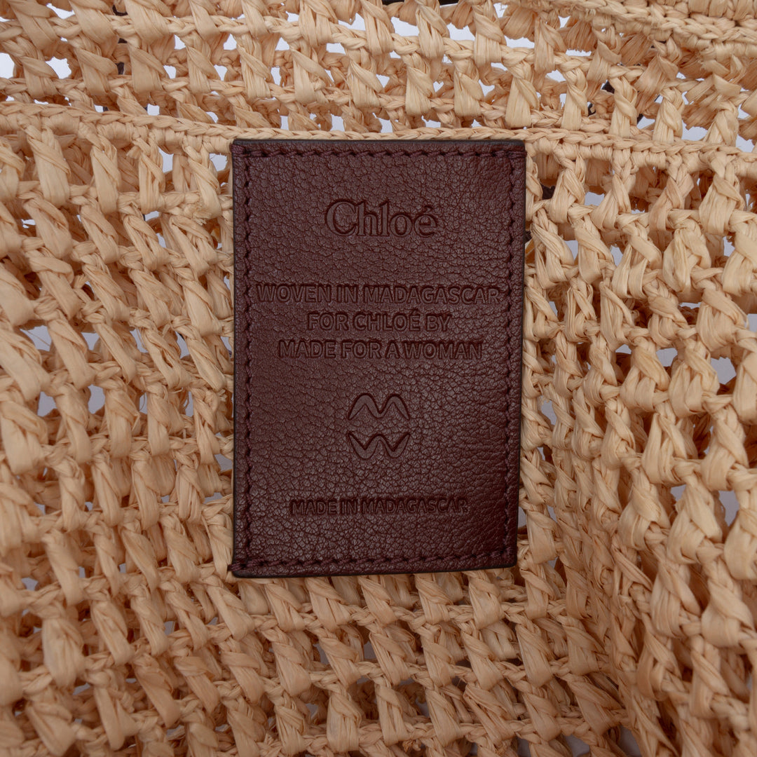 brodé Logo Iconic Cabas Petit Beige