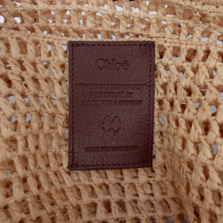 brodé Logo Iconic Cabas Petit Beige