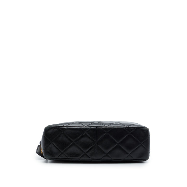 Chanel CC Matelassé Cuir d’agneau Twisted Strap Sac porté croisé