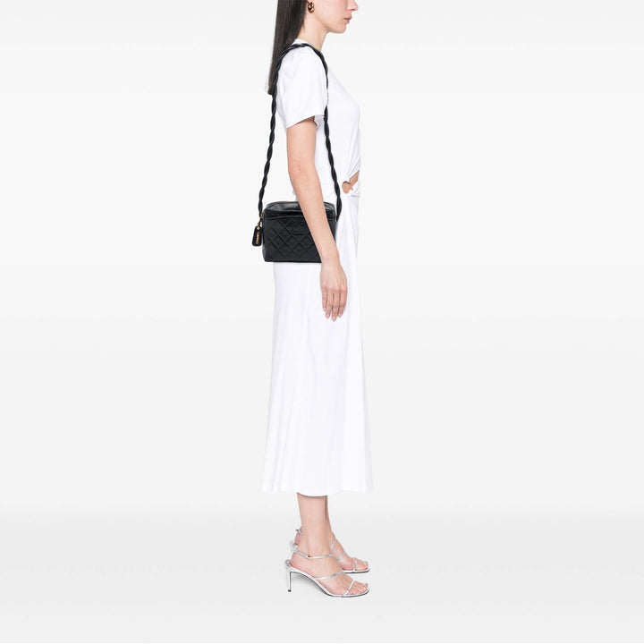Chanel CC Matelassé Cuir d’agneau Twisted Strap Sac porté croisé
