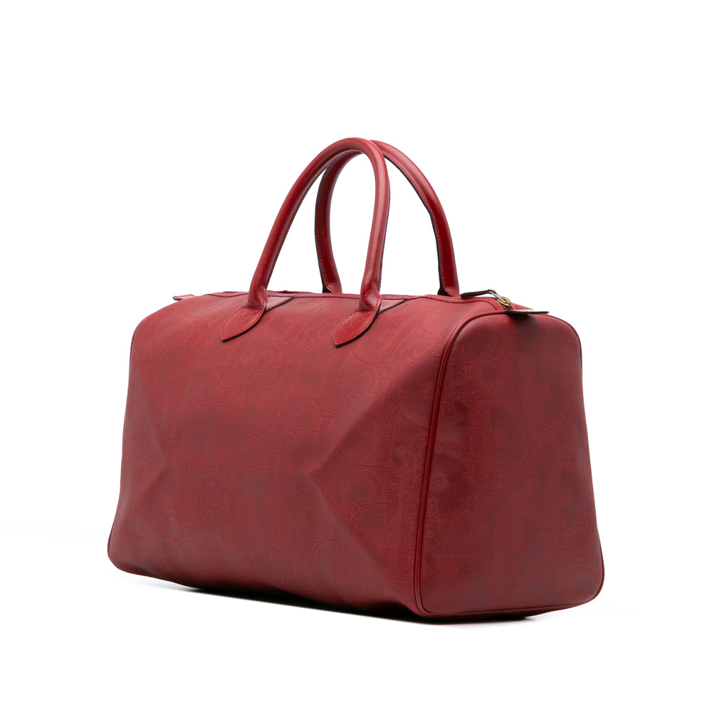 Diorissimo Trotter Coated Canvas Travel Bag Red - Gaby Paris