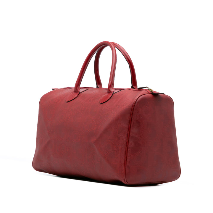 Diorissimo Trotter Coated Canvas Travel Bag Red - Gaby Paris