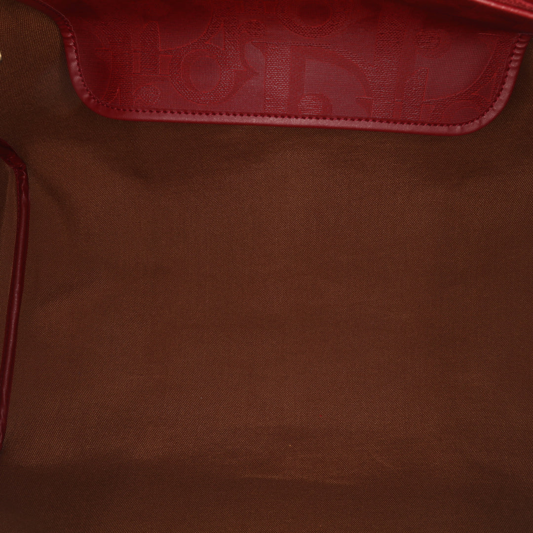 Diorissimo Trotter Coated Canvas Travel Bag Red - Gaby Paris