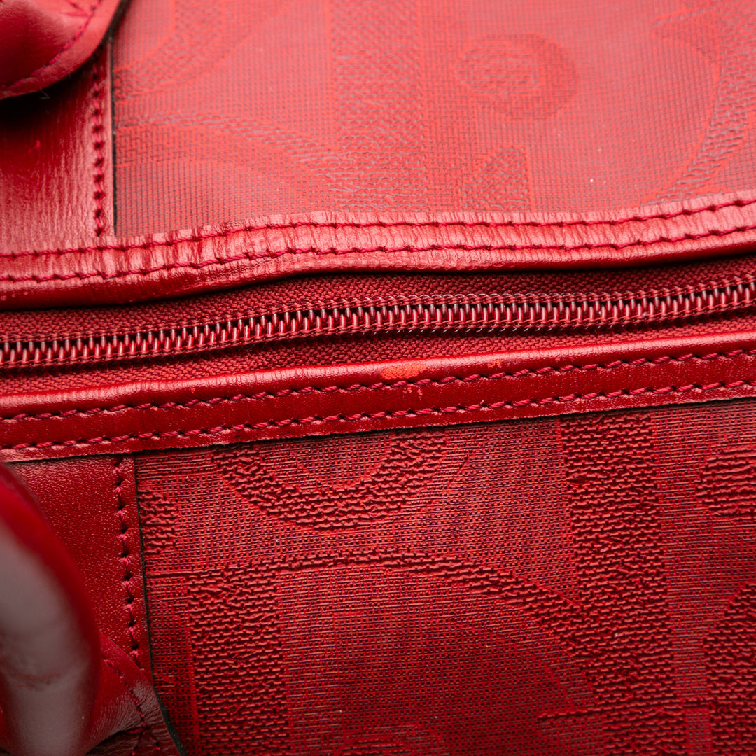 Diorissimo Trotter Coated Canvas Travel Bag Red - Gaby Paris