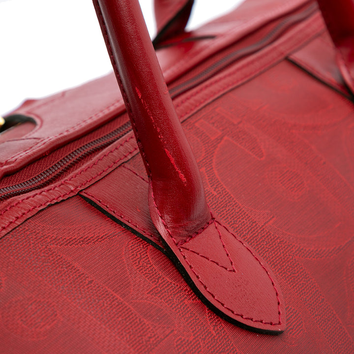 Diorissimo Trotter Coated Canvas Travel Bag Red - Gaby Paris