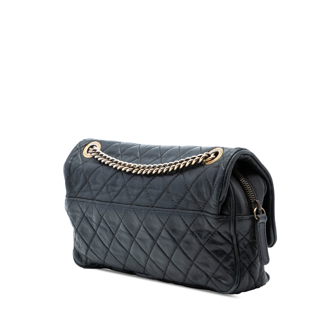 Chanel Small Matelassé Iridescent Cuir de veau Shiva à rabat