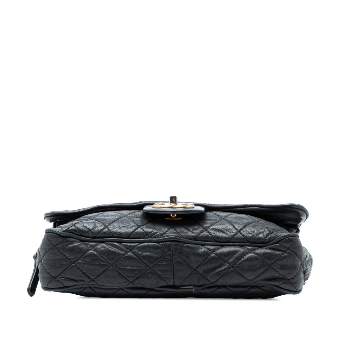Chanel Small Matelassé Iridescent Cuir de veau Shiva à rabat