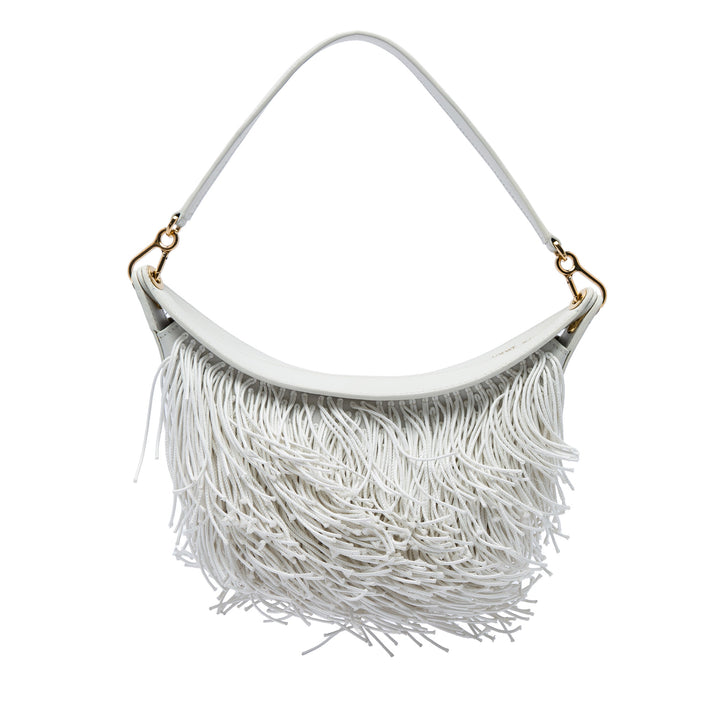 Fringe Luna Hobo Petit Blanc