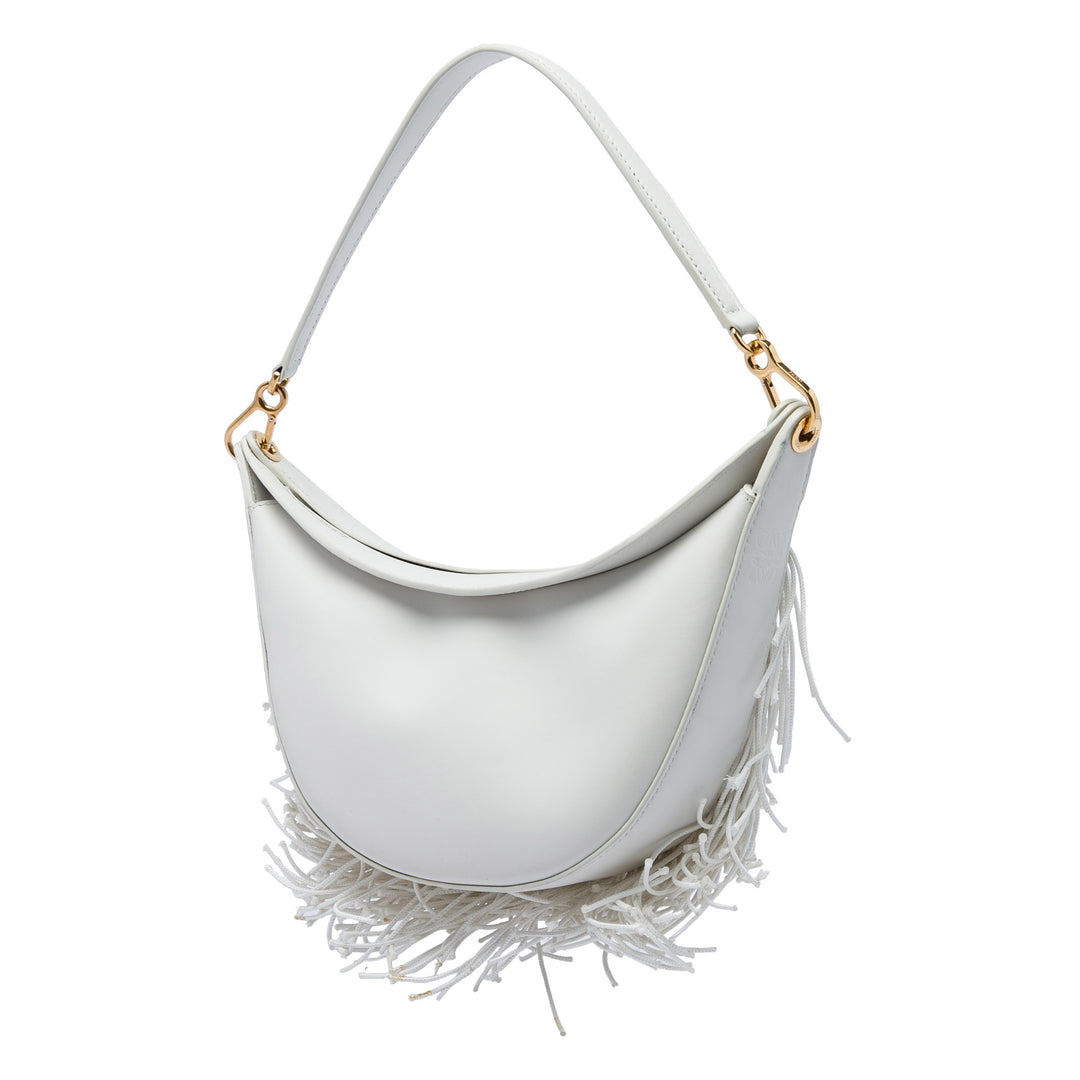 Fringe Luna Hobo Petit Blanc