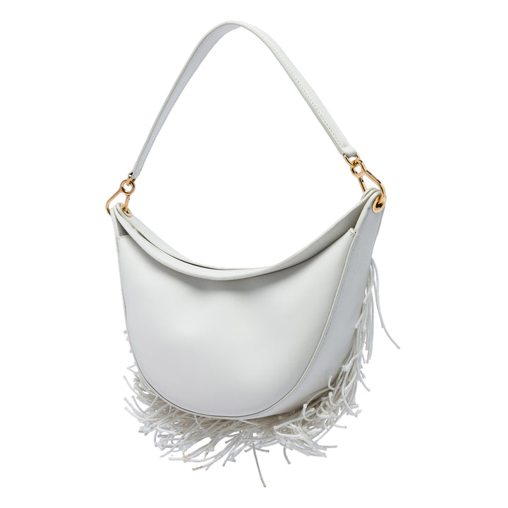 Fringe Luna Hobo Petit Blanc