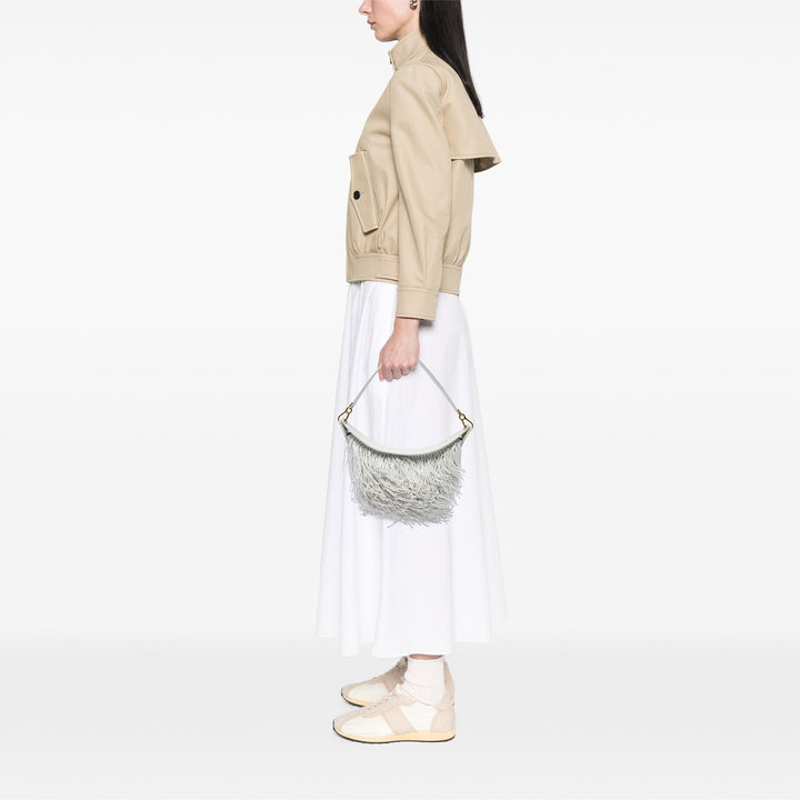 Fringe Luna Hobo Petit Blanc