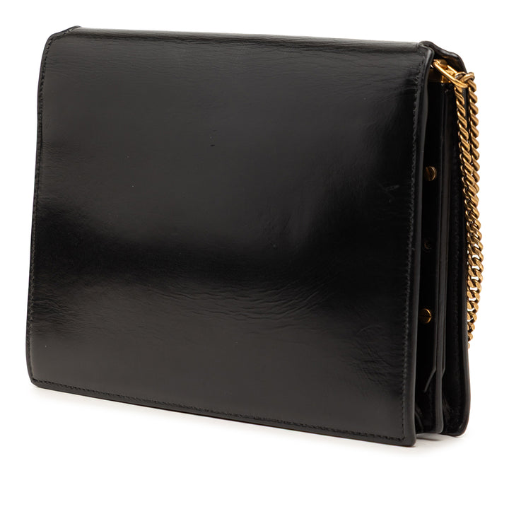 Saint Laurent Smooth Cuir de veau Monogram Cassandra Clasp Sac