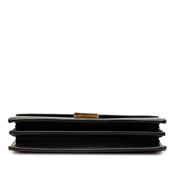Saint Laurent Smooth Cuir de veau Monogram Cassandra Clasp Sac
