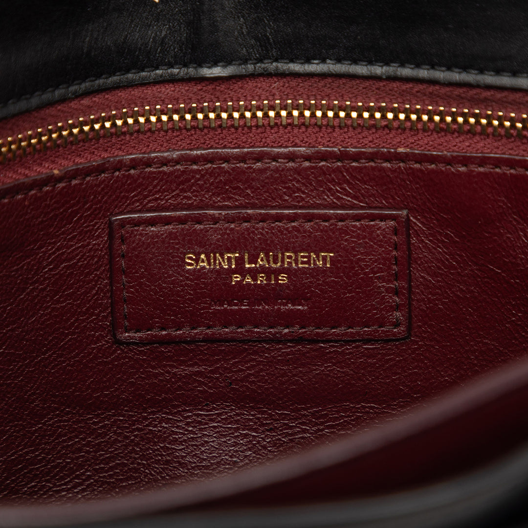 Saint Laurent Smooth Cuir de veau Monogram Cassandra Clasp Sac