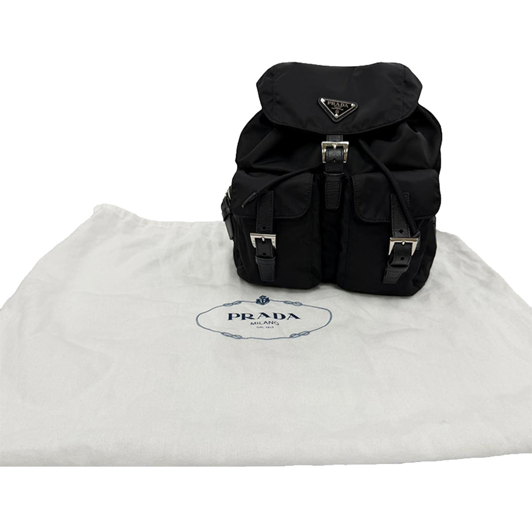 à finitions Re Sac à dos Saffiano Noir
