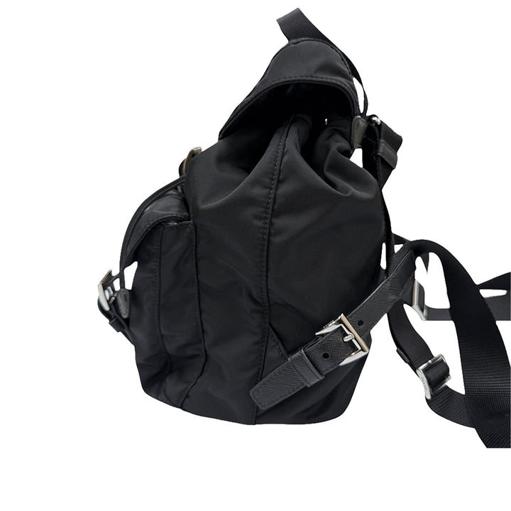 à finitions Re Sac à dos Saffiano Noir
