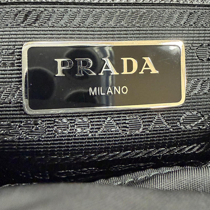 à finitions Re Sac à dos Saffiano Noir