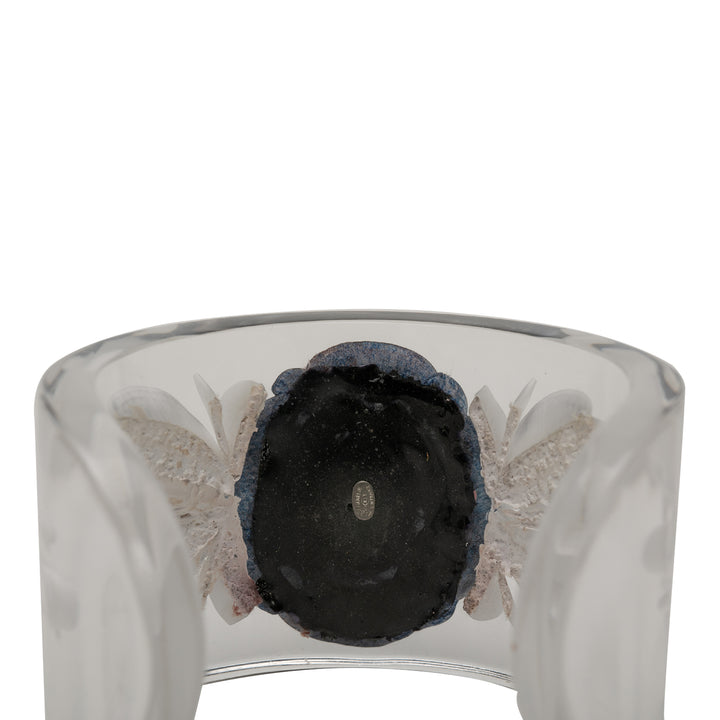 Chanel Lucite Camellia Cuff Bracelet Plastique