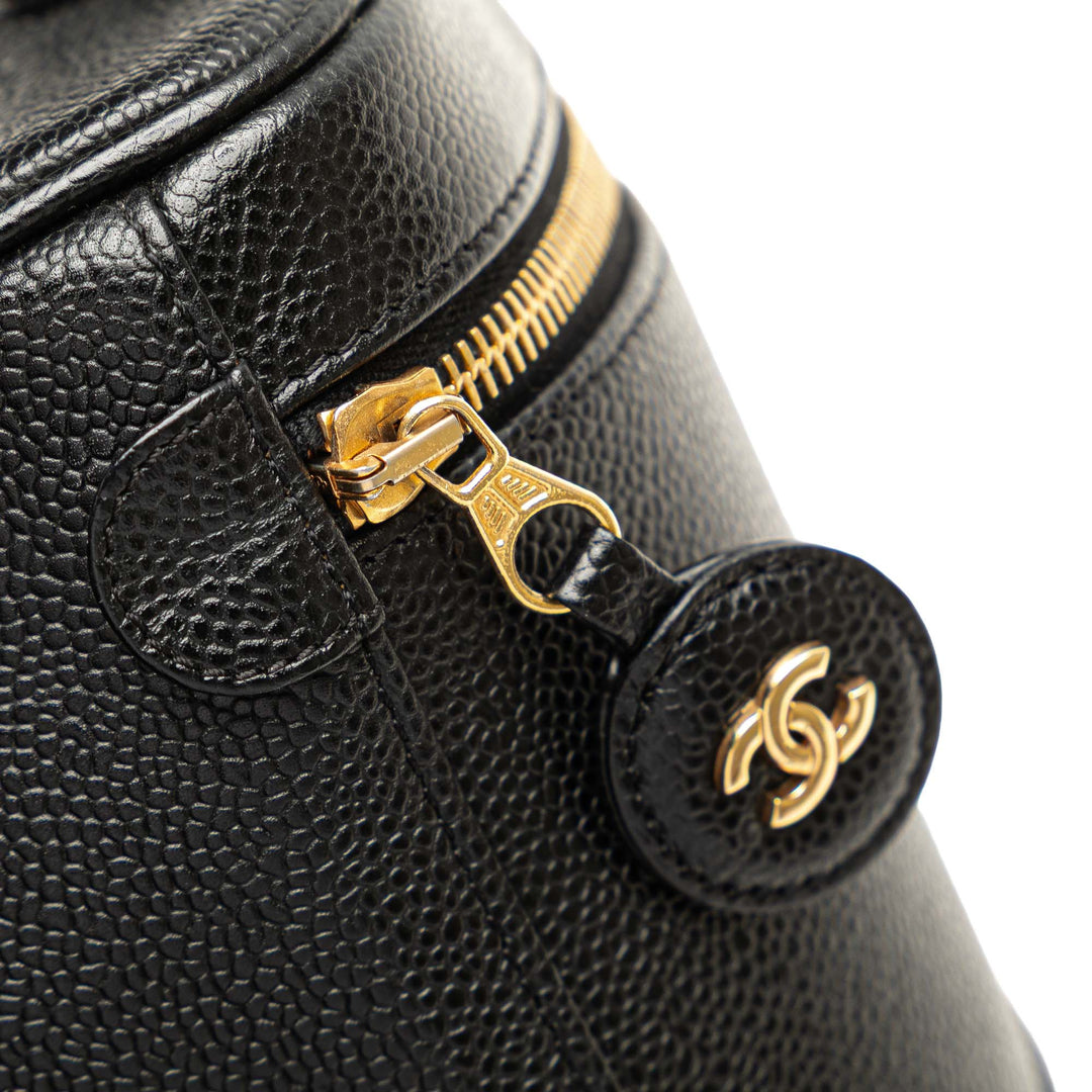 Chanel CC Caviar Vanity Bag Noir – GABY PARIS Authentique