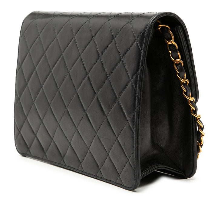 Chanel Small CC Matelassé Cuir d’agneau Simple rabat