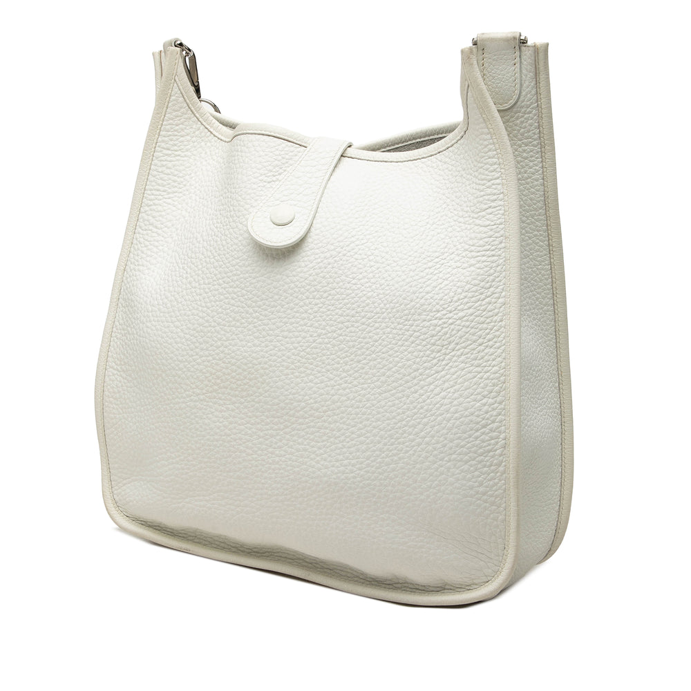 Hermès Sac bandoulière Evelyne I Clémence GM Blanc – vue 2 – GABY PARIS