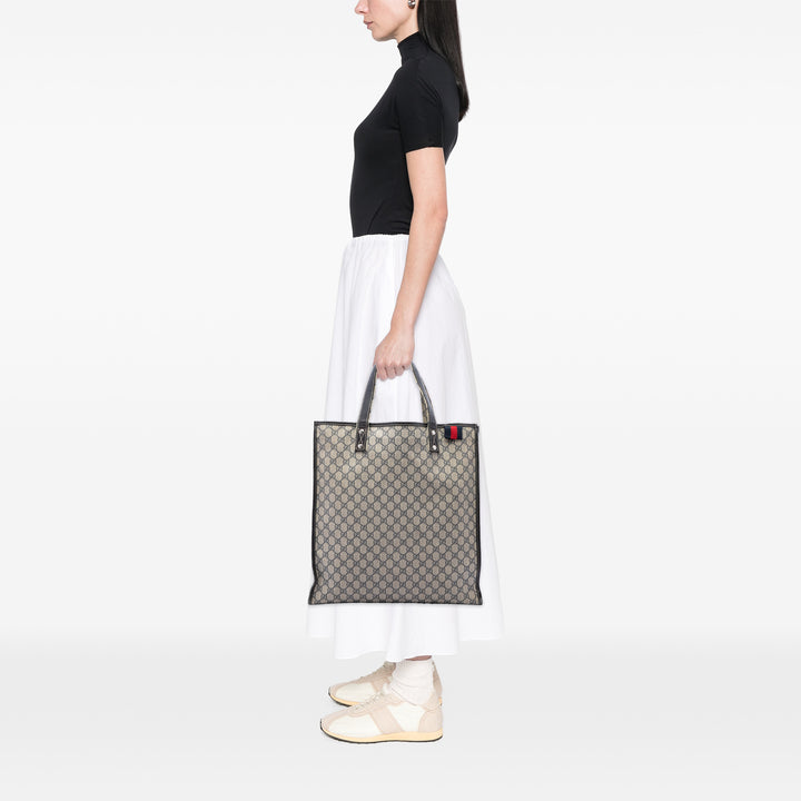 Gucci Cabas Web GG Supreme Beige – vue 7 – GABY PARIS