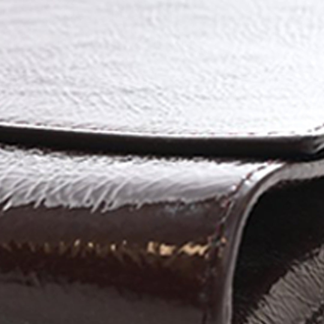 Saint Laurent Large Textured Cuir verni Monogram Belle De Jour Pochette