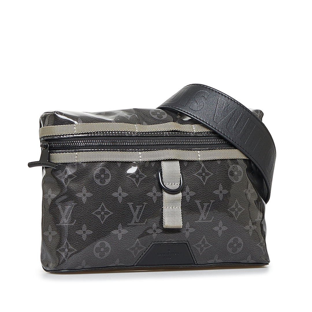 Monogram Eclipse Glaze Messenger Brown - Gaby Paris