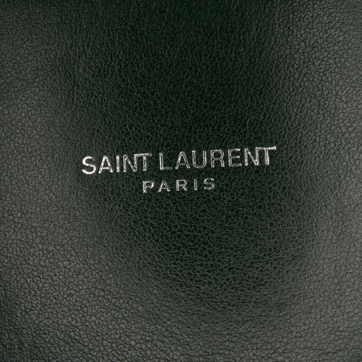Small Grained Calfskin Topstitch Sac De Jour Satchel Black - Gaby Paris
