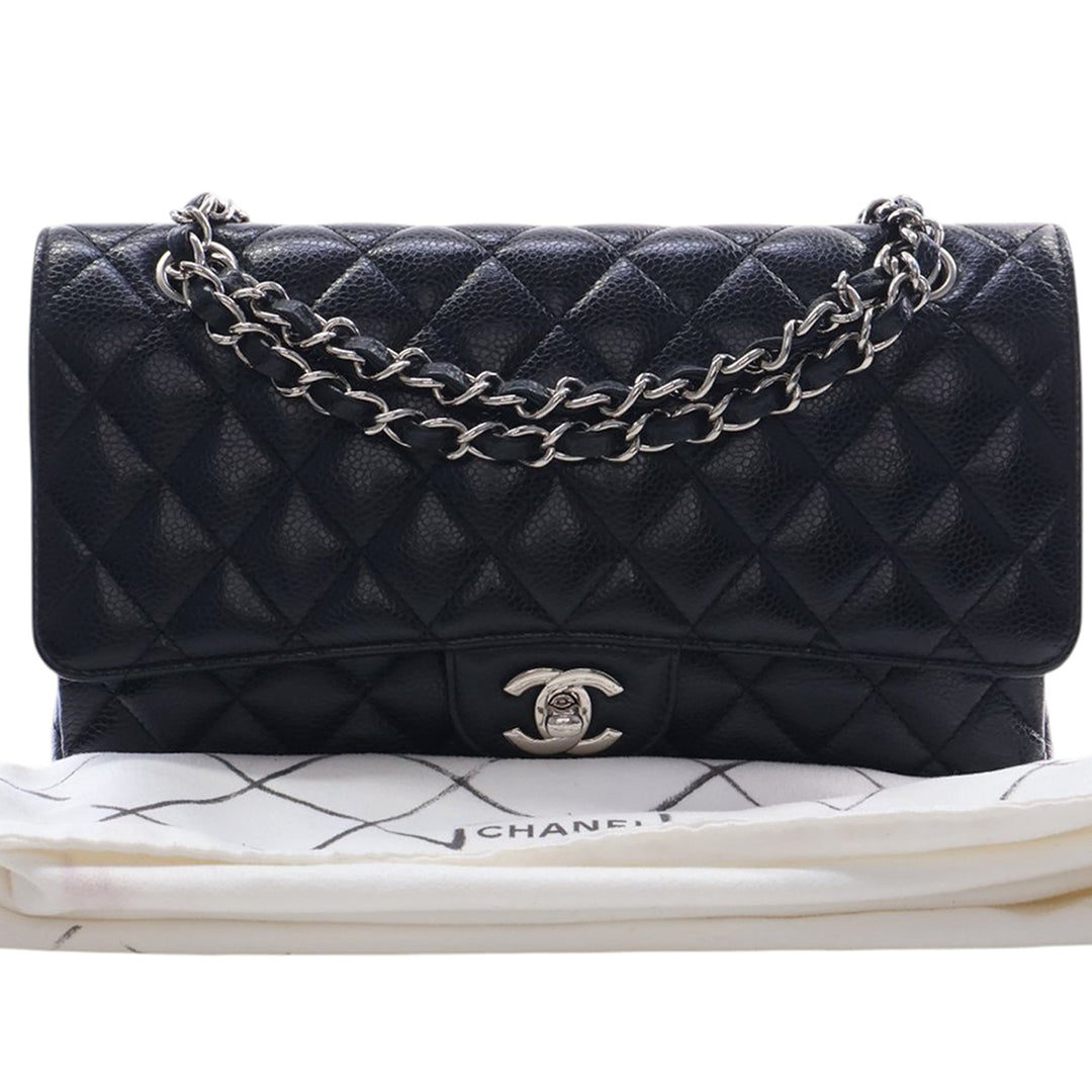 Chanel Medium Classic Caviar Double rabat
