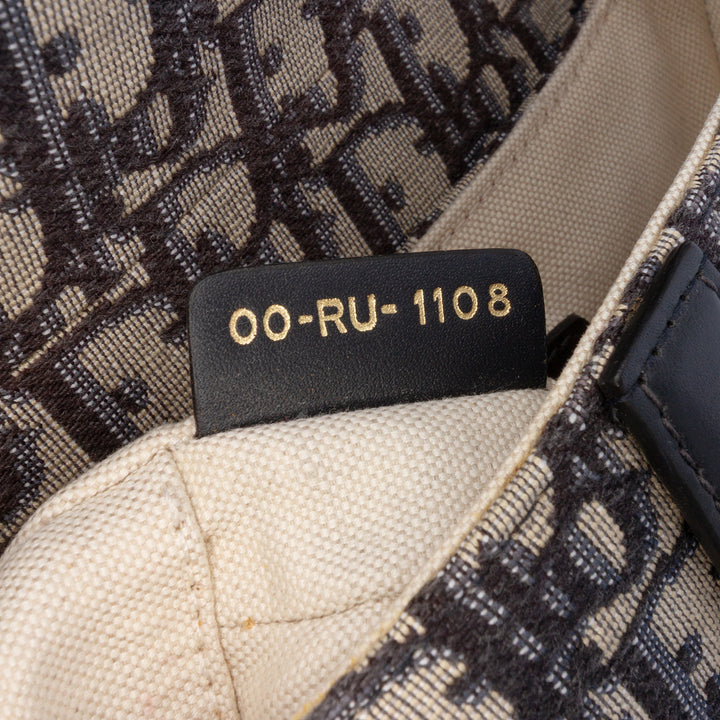 Mini Oblique Canvas Saddle Bag Blue - Gaby Paris