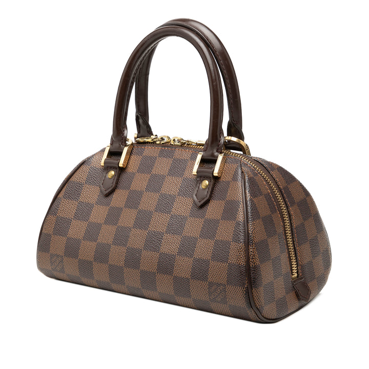 Ribera Mini Damier Ébène Marron