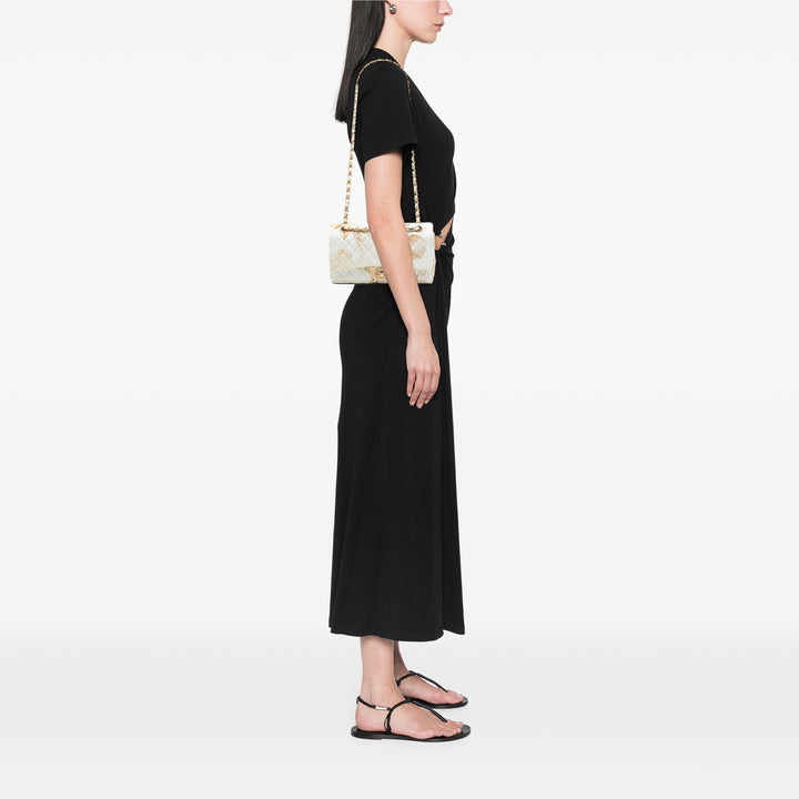 Chanel Medium Classic Printed Jean Double rabat