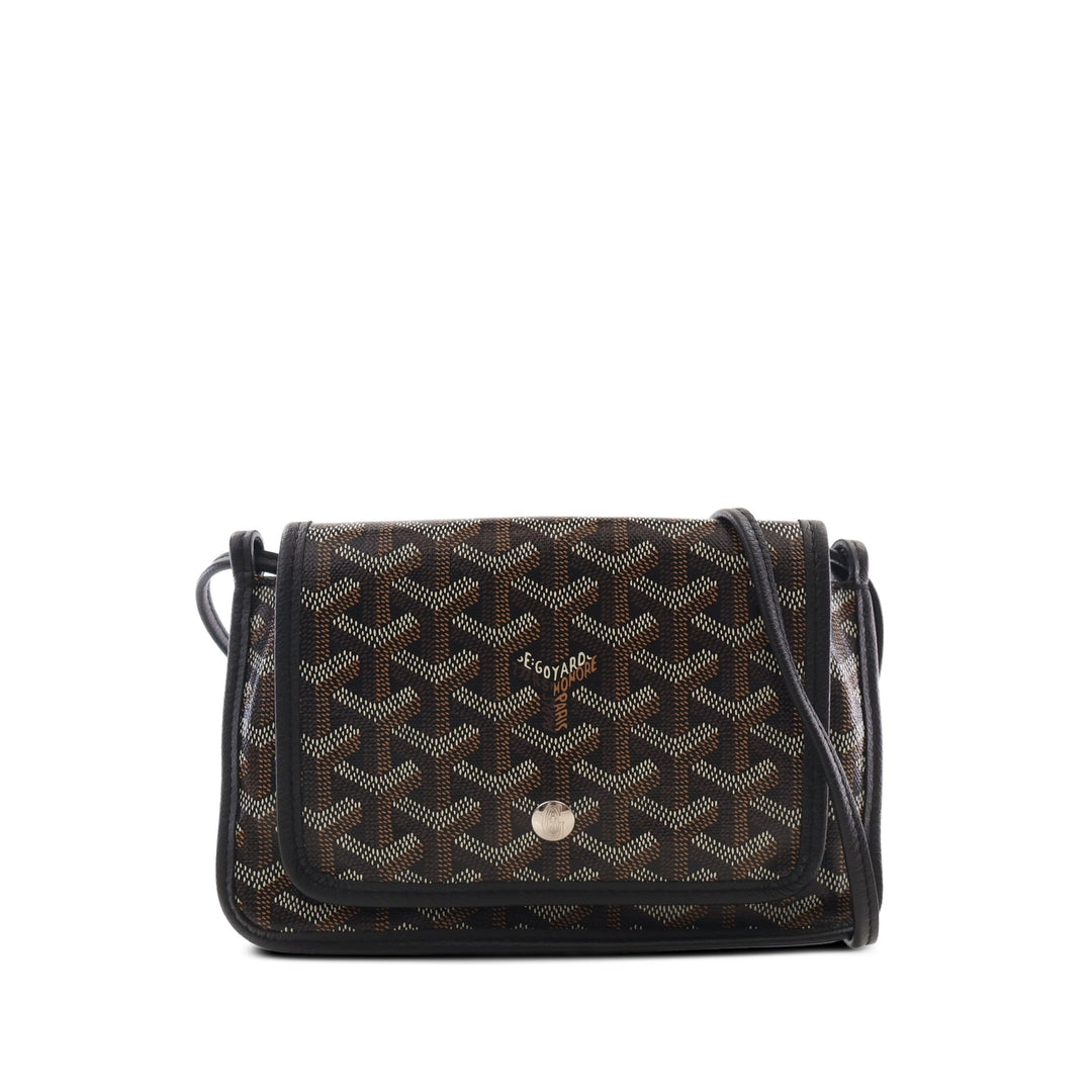 Goyard Plumet Poche Portefeuille Goyardine Noir – vue principale – GABY PARIS